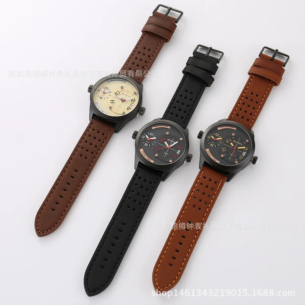

CURREN 8252 Top Brand Luxury Men's Watches Men Leather Wrist Quartz Watch Male Men Sport Time Clock Military Army Casual Clocks