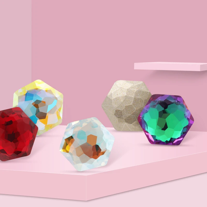 Новинка высокое качество шестиугольник K9 с кристаллами стразы сделай сам одежда