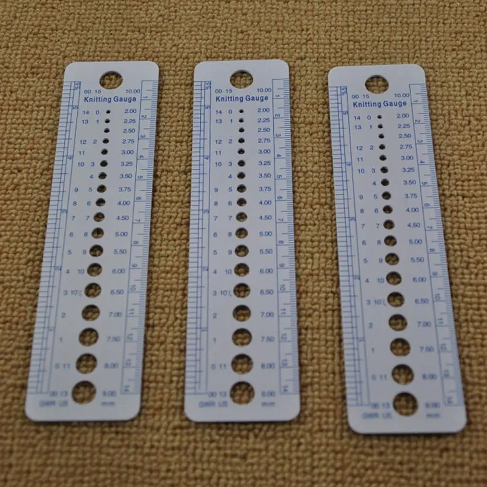 

Needle Gauge Inch Sewing Ruler 2-10mm Size Knitting Tool Measuring Clothing Needlework DIY Accessories