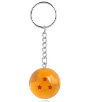 100pcslot 3d 1 7 stars cosplay crystal ball key chain children pvc ball key ring