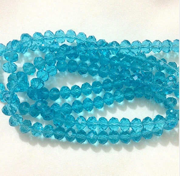 1104+++490Pcs Faceted Green/ Sky blue /Black /Pink/Yellow/Orange Crystal Abacus Loose Beads 4X6MM | Украшения и аксессуары
