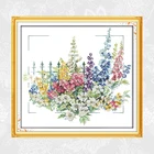 Joy Sunday рисунки для сада, набивная картина крестиком, цветы ручной работы, наборы для рукоделия