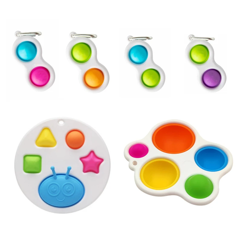 Простая игрушка Непоседа маленькие игрушки пуш ап фигет для снятия стресса детей