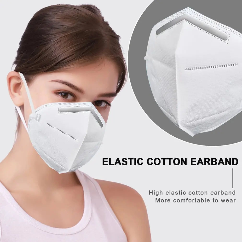 

50/100Pcs KN95 Masks Facial Mascarillas Disposable Protective Respirator Mask Hanging Ear Anti-fog Face Masks Kn95Mask