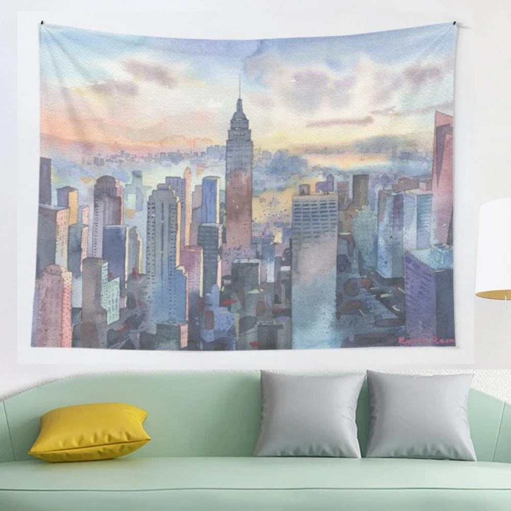 

New York tapestry Art Tapestry Ins Tapestry Household Bedside Decoration Cloth Hanging Tapiz