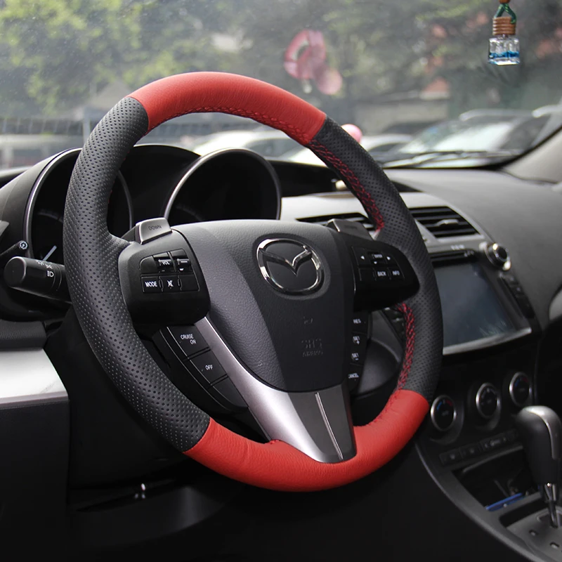 Оплетка на руль для Mazda 3 Axela 2008 2013 CX 7 CX7 2010 2016 5 2011 6 GH|Чехлы руль| |