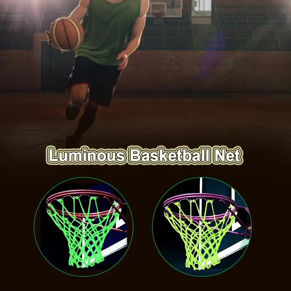 

Luminous Basketball Net Light Up Basketball Net Basketball Net Replacement Outdoor Shooting Trainning Glowing Nylon Replacement