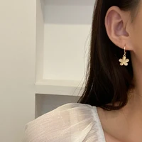sweet jewelry flower earrings popular design sweet korean temperament cute resin drop earrings for girl fine accessories