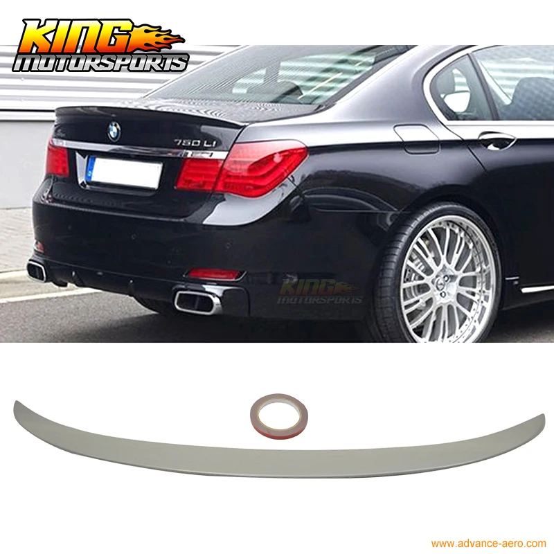 Подходит для 2009 2015 BMW 7 Series F01 Sedan Ac style неокрашенный АБС пластик спойлер на