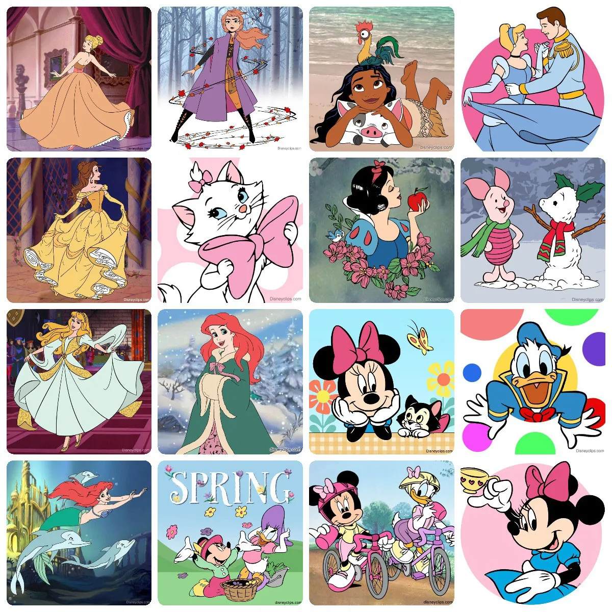 

5D Diy Diamond Painting Disney Characters Princesses Minnie Cross Stitch Art Drill Mosaic Resin Home Decor Children's Gifts