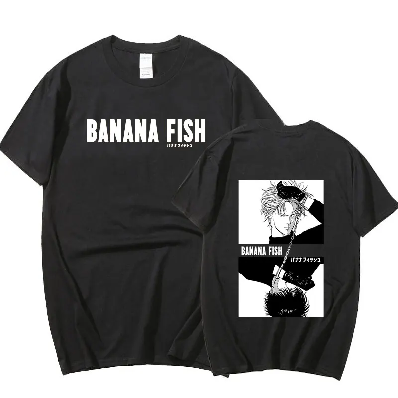 Футболка унисекс в стиле японского аниме свободная уличная одежда Харадзюку