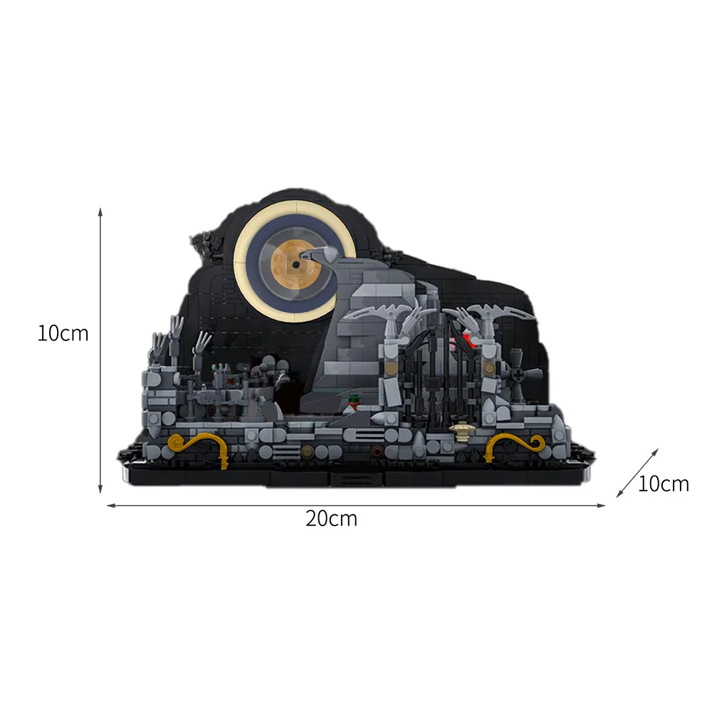 Satılık MOC Spiral Tepe Perili Ev Iskeleti Adam Ev Kabus şehir Noel Cadılar Bayramı şehir Mimarisi Yapı Taşları Oyuncak