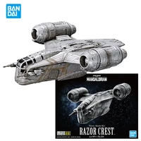 in stock bandai star wars the mandalorian razor crest vehicle model 018 anime assembly model collection action figure kids toys