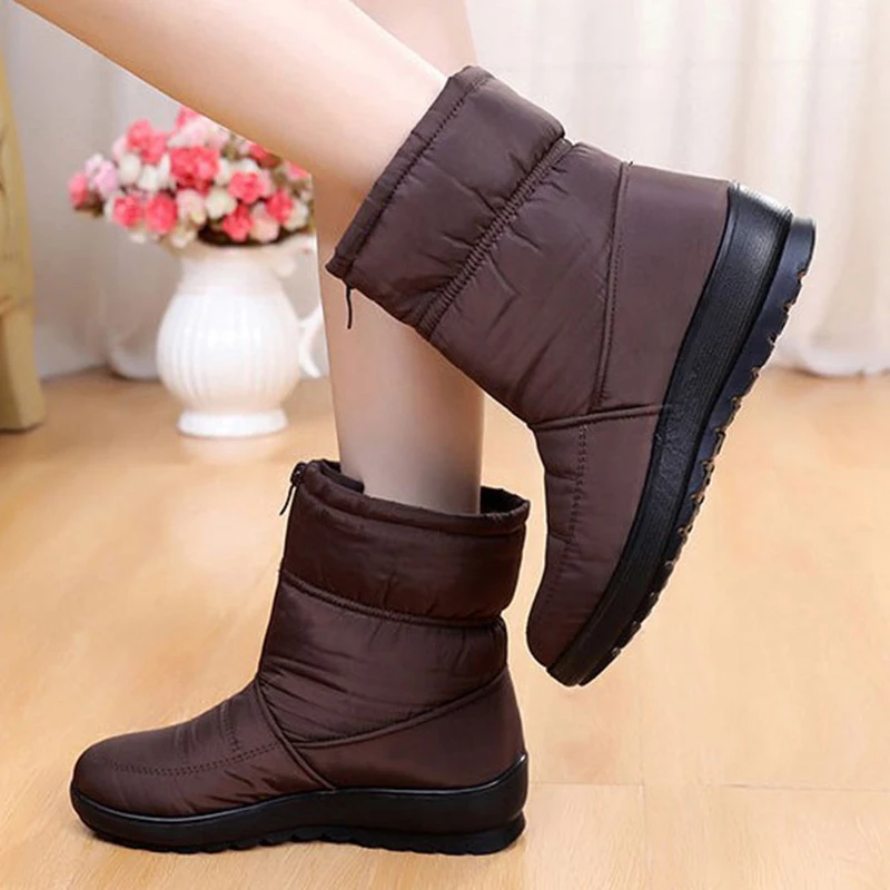 WYFAMDER/Водонепроницаемые зимние ботинки коллекция 2020 года Модные ботильоны на