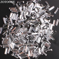 zotoone 100 pcs 310mm rectangle glue on crystals point acryl rhinestones nail art applique strass for diy crafts jewelry making