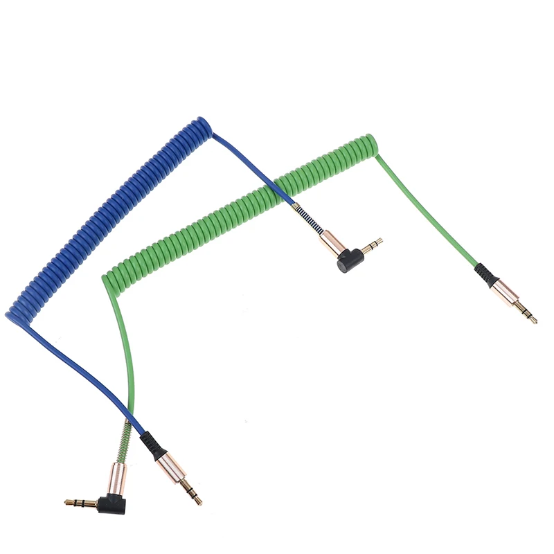 

3.5MM Jack AUX Audio Cable Stretchable Male to Male Cable For Phone Car Speaker MP4 Headphone 1.8M Jack 3.5 Spring Audio Cables