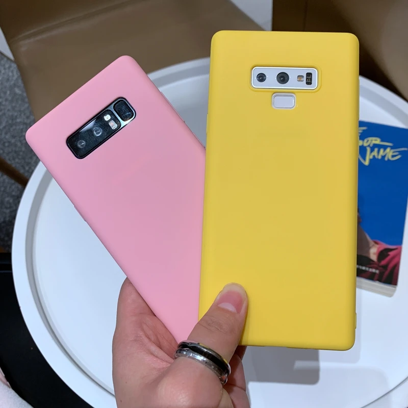 Однотонный матовый Мягкий силиконовый чехол из ТПУ для Samsung Galaxy S10 S9 S8 S10e S7 Edge A6 A8 J4