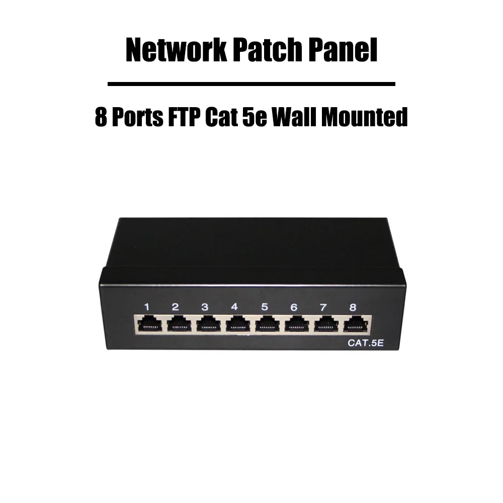 2 шт./лот 8 портов s FTP/STP Cat 6/Cat 5e сетевая коммутационная панель настенное крепление