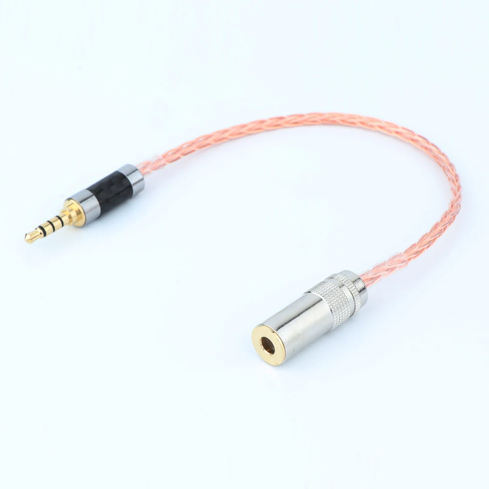 Высококачественный Hi-Fi аудио OCC 4 мм сбалансированный штекер до 3 5 Женский адаптер