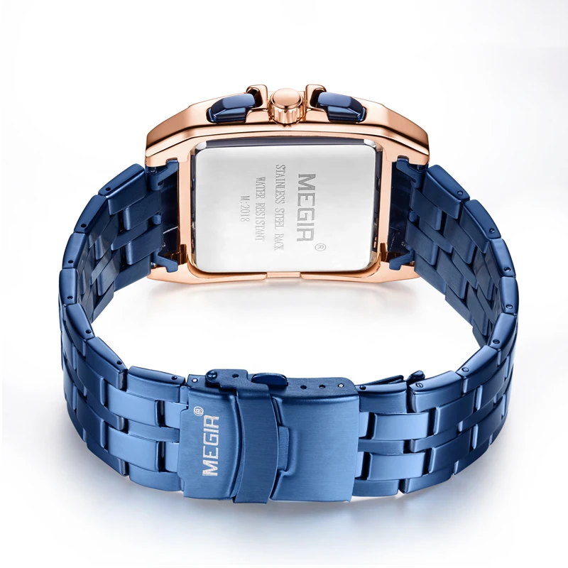 Часы наручные MEGIR Мужские кварцевые брендовые Роскошные водонепроницаемые с