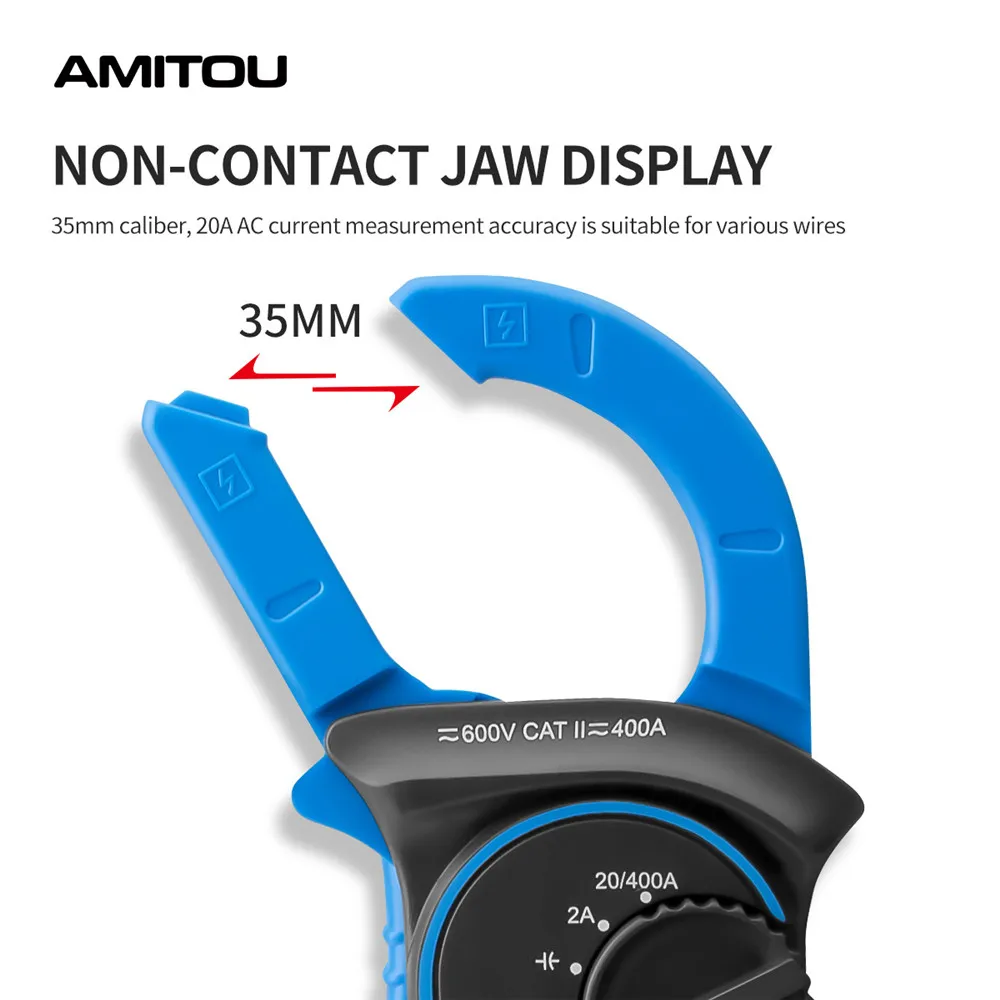AMITOU ST201 индикатор напряжения клещи профисионал цифровой токовые ac dc multimeter