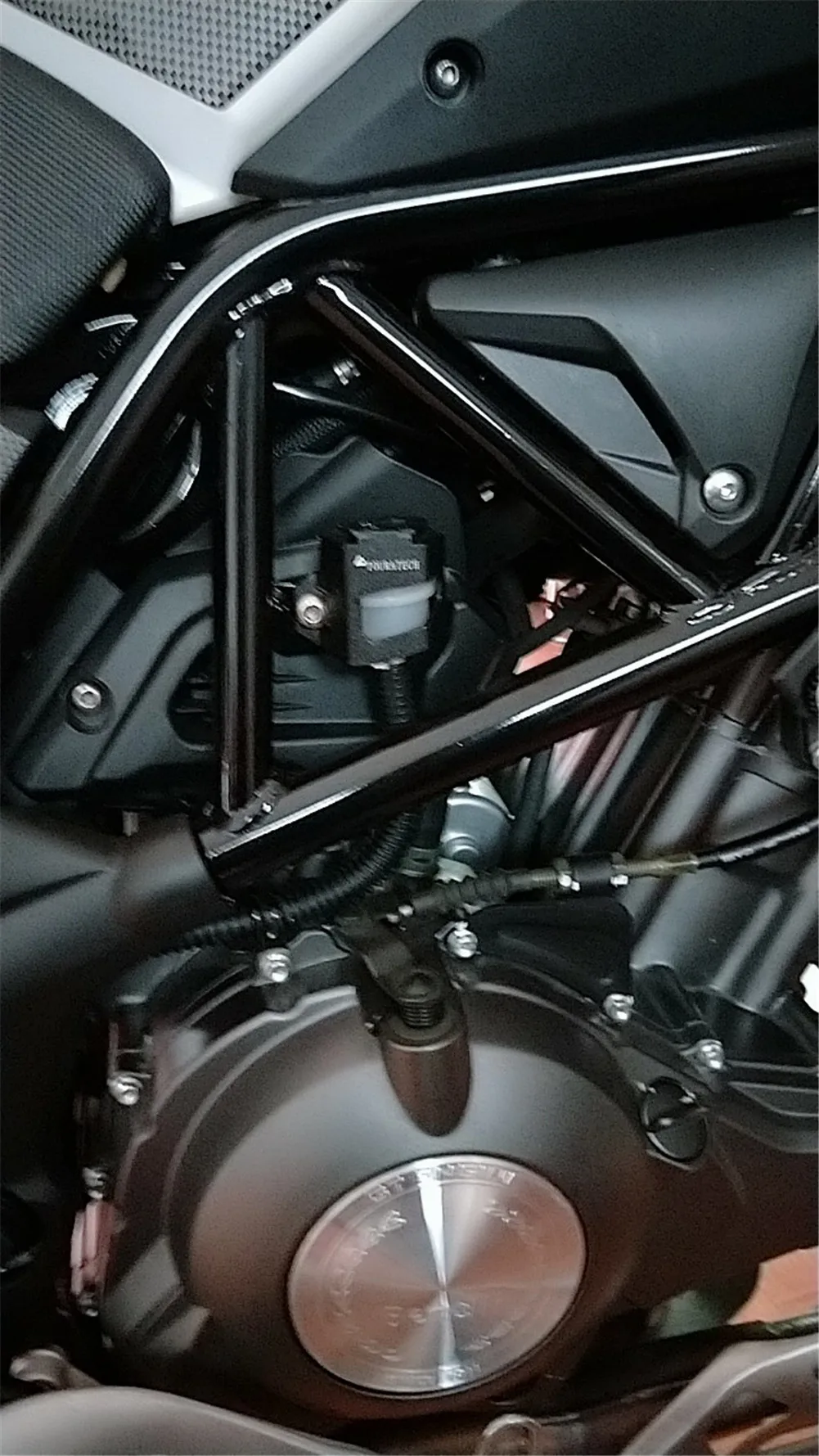 For Benelli TRK 502 502X BJ500 Leoncino 500 Motorcycle Rear Brake Pump Fluid Tank Reservoir Guard Protector Cover OIL CUP