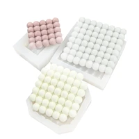 3 types pearl cement board silicone candle molds bubble spherical stereo easy to release beautiful soap mould home decoration