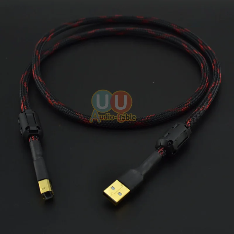 Высококачественное двойное магнитное кольцо A-B USB-кабель/Canare L-4E6S Audio-кабель для