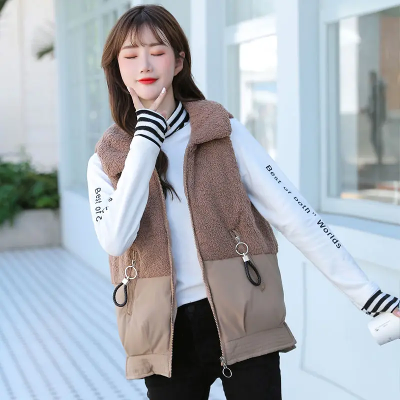 2020 новый стиль для осени и зимы корейский хлопковый жилет женский размера плюс