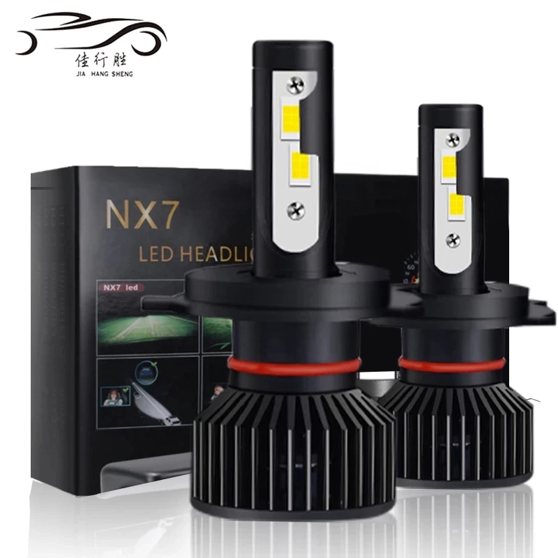 

JHS 2PCS H11 Decoding Car LED Headlight All-around H1 H3 H7 9003 9006 9008 Auto Fog Light 10000LM 50W H13 H4 6500K 12V LED Bulb