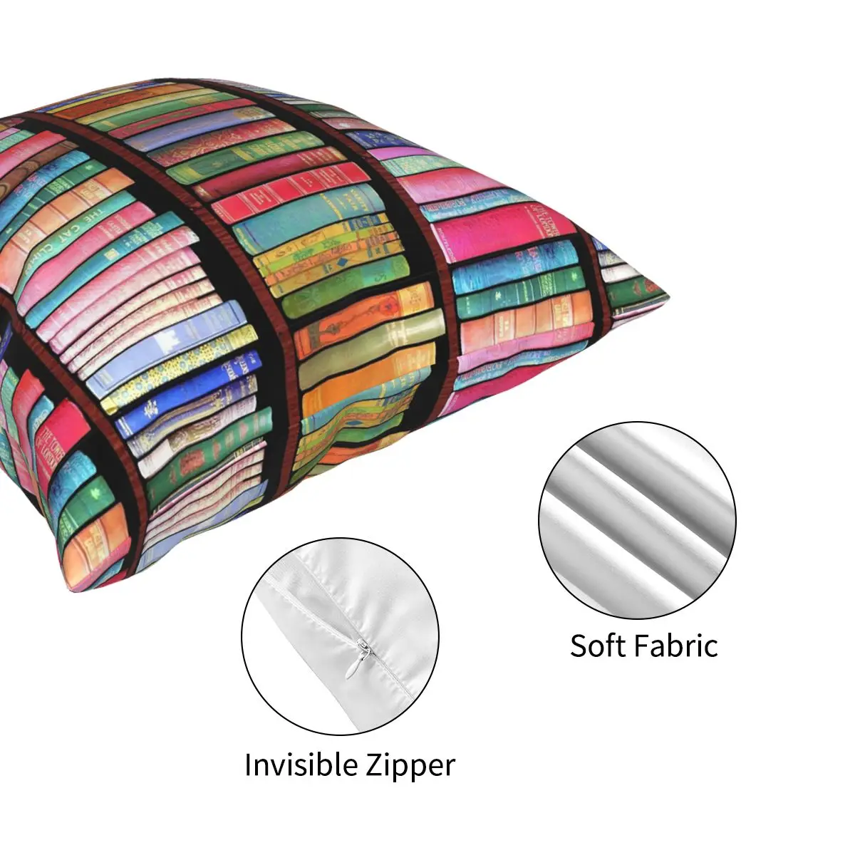 Книжный червяк антикварные книги подушка чехол креативная Декоративная Подушка