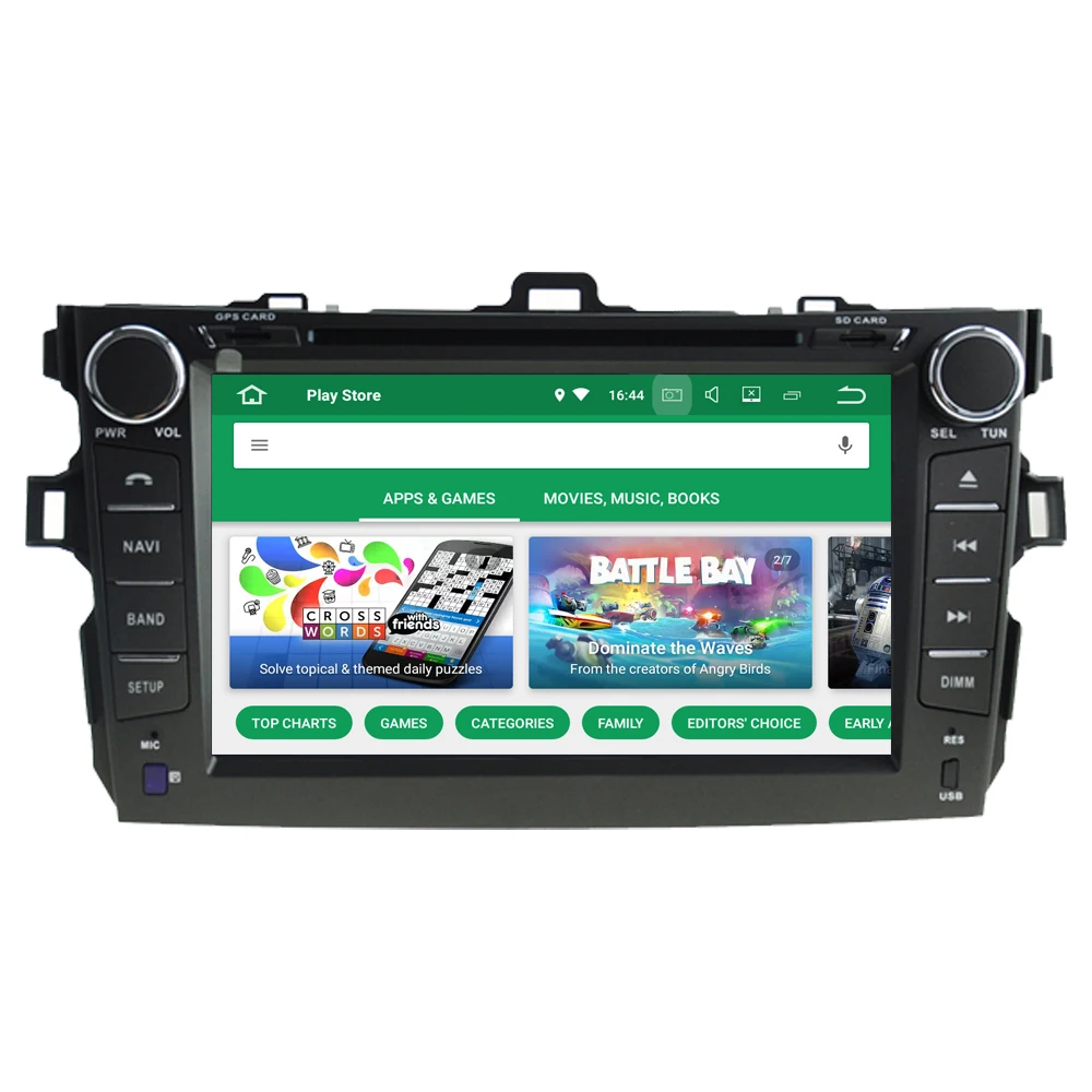 Автомобильный мультимедийный плеер RoverOne для Toyota Corolla 2007 2012 Altis Android 10 DVD GPS