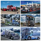 Новая популярная Алмазная 5D картина сделай сам, супер большой грузовик, алмазная вышивка автомобиля, вышивка крестиком, домашний декор, подарок