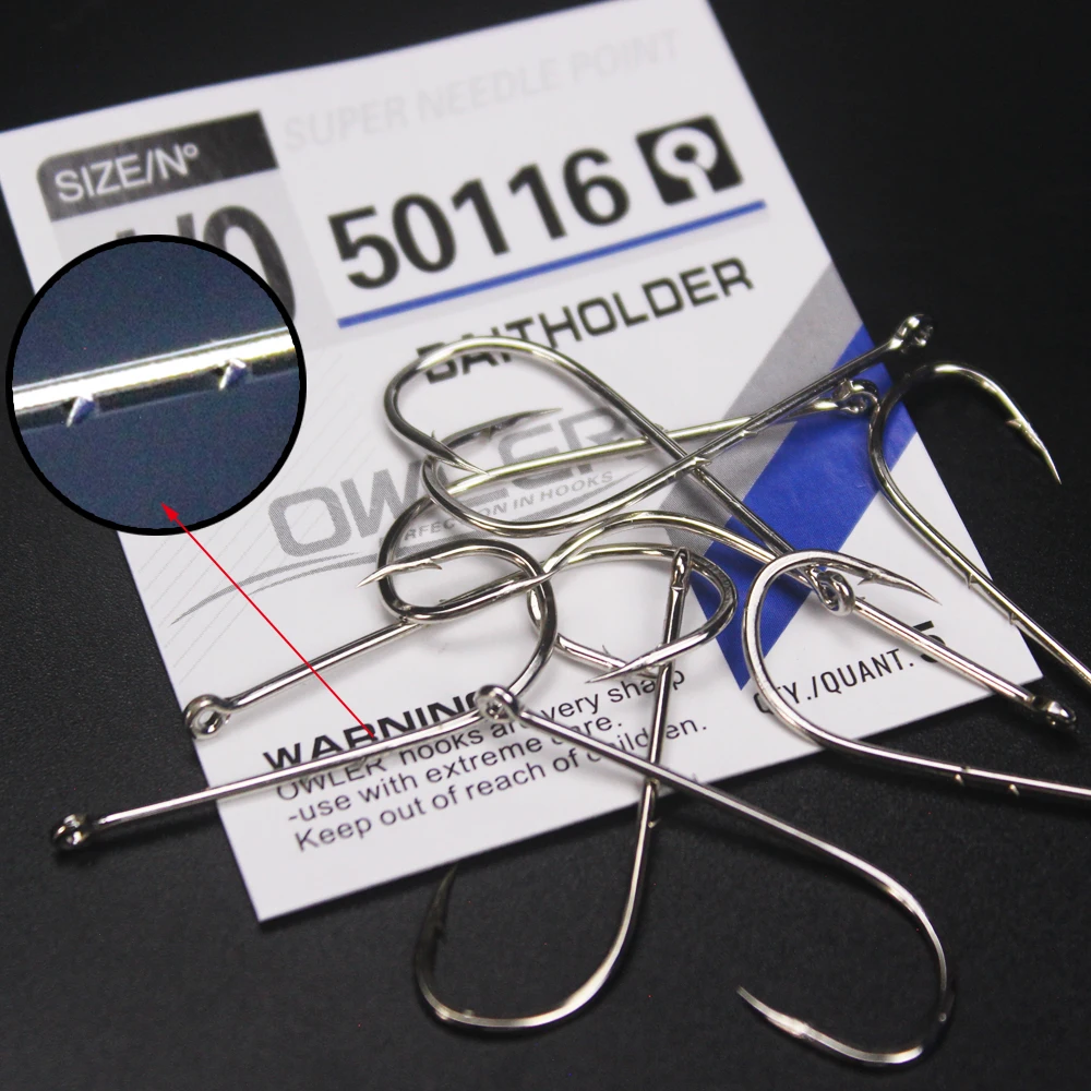 30 шт./лот Owler 50116 набор рыболовных крючков для зимней морской рыбалки аксессуары