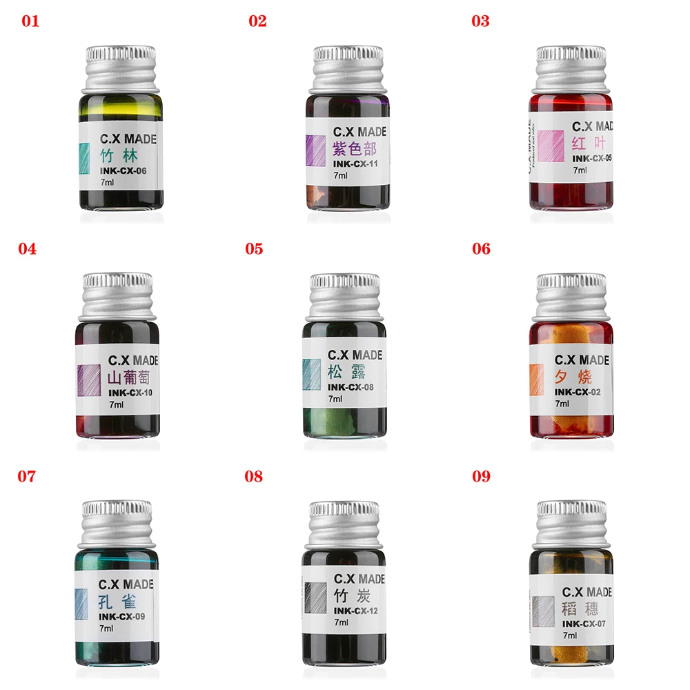 Цветная чернильная канцелярская живопись авторучка не Углеродные чернила для