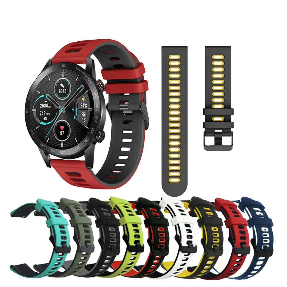 

Watchband For Huawei Honor Magic Watch 2 46MM 42MM Strap Bracelet 20mm 22mm Watchstrap Silicone for Huawei GT 2 Pro Wristband