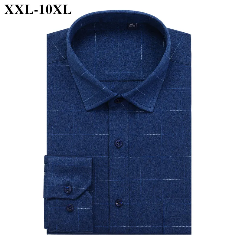 Большие размеры 10XL 9XL 8XL 7XL 6XL 5XL мужские повседневные рубашки с принтом свободная