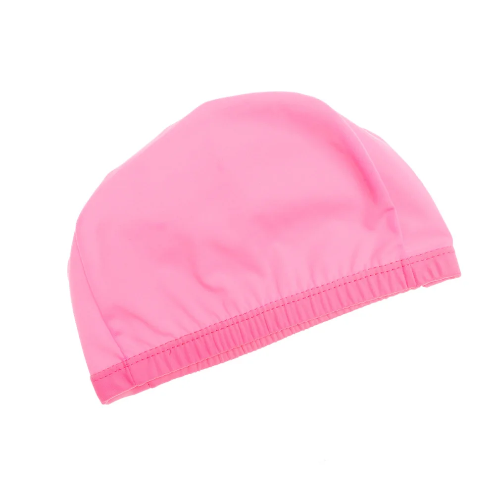 

Adult Swim Cap Polyester Cloth Fabric Bathing Cap Men and Women Swimming Hat Caps for Water Sports )