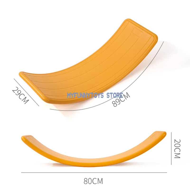 

Children's Balance Seesaw Toy Indoor Curved Wobble Board Baby Double Outdoor Seesaw Yoga Board Outdoor Toy Games For Kids Juegos