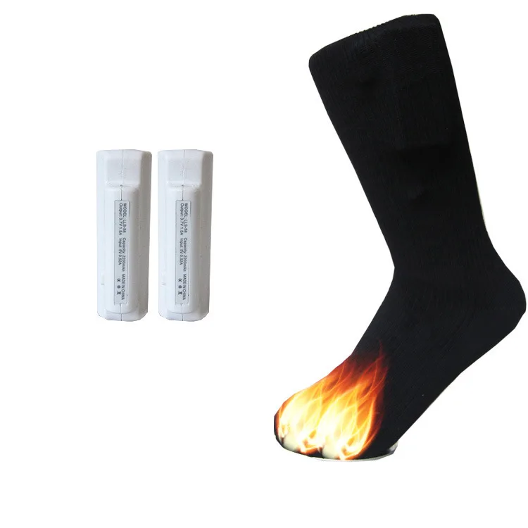 1 пара теплых хлопчатобумажных носков электрические носки с подогревом
