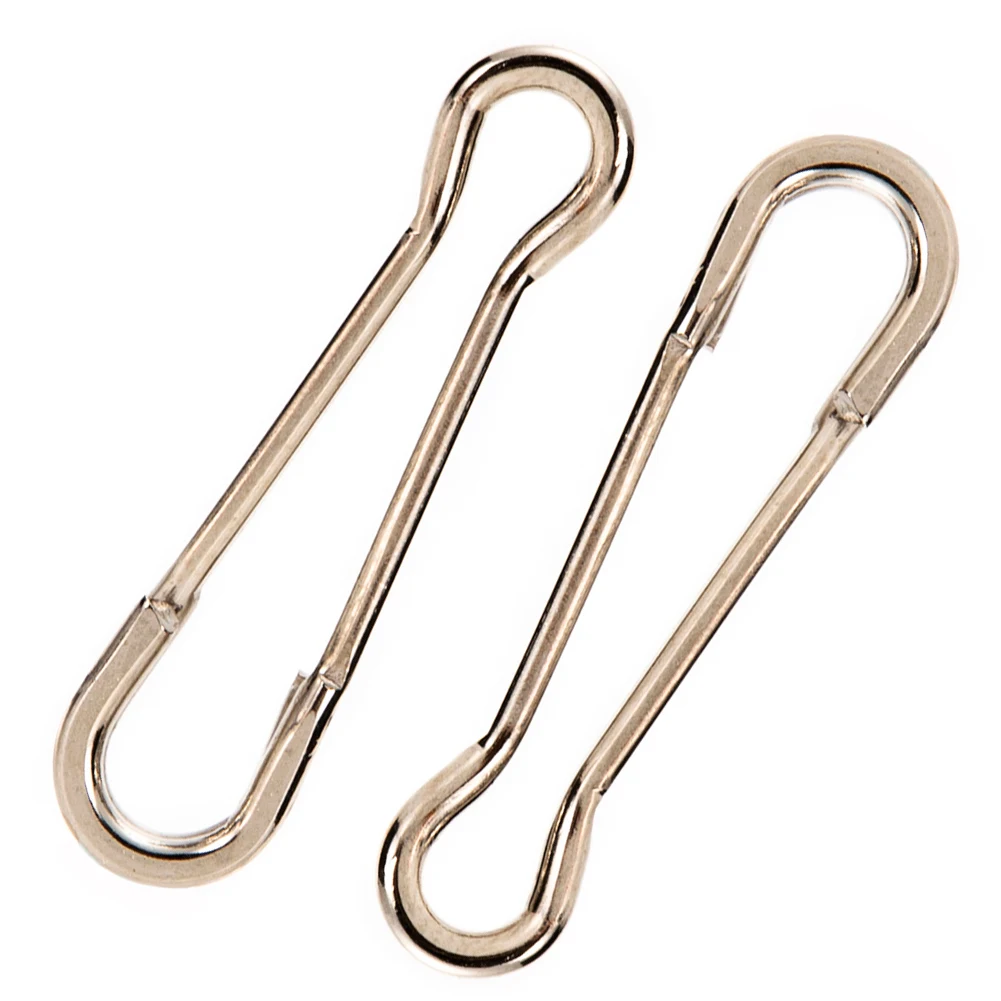 20Pcs Stainless Steel Bass Carp Fishing Snap Swivel Hook Connector Lures Clips For Fishhook Lure Accessories | Спорт и развлечения
