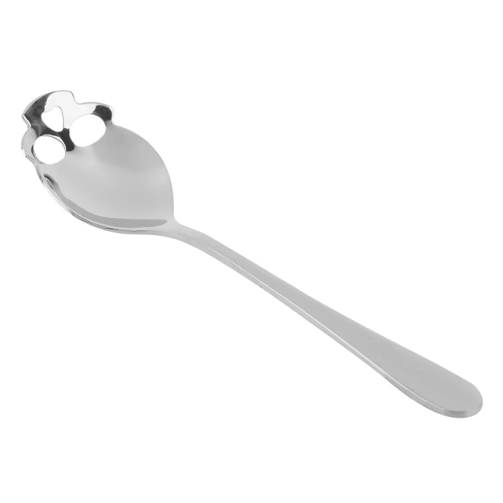 

1Pc 2016 hot sale 15cm Coffee Sugar Oatmeal Stirring Drinks Stainless Steel Spoon
