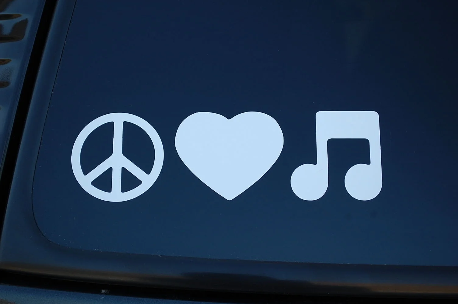 

For Peace Love Music Vinyl Sticker Decal (V190) Car Truck Choose Color!! Styling