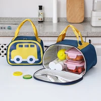 cartoon lunch box for kids cute portable thermal food storage bags women pincic travel large capacity insulated lunch bags 489
