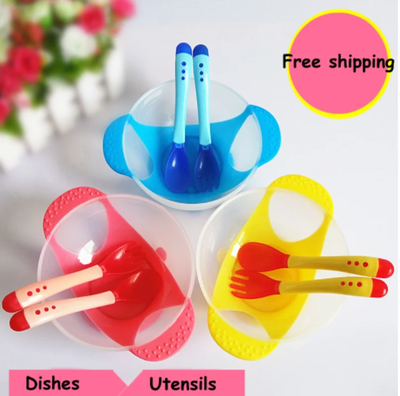 3 цвета Детские Обучающие блюда силиконовая чашка вспомогательная миска для еды