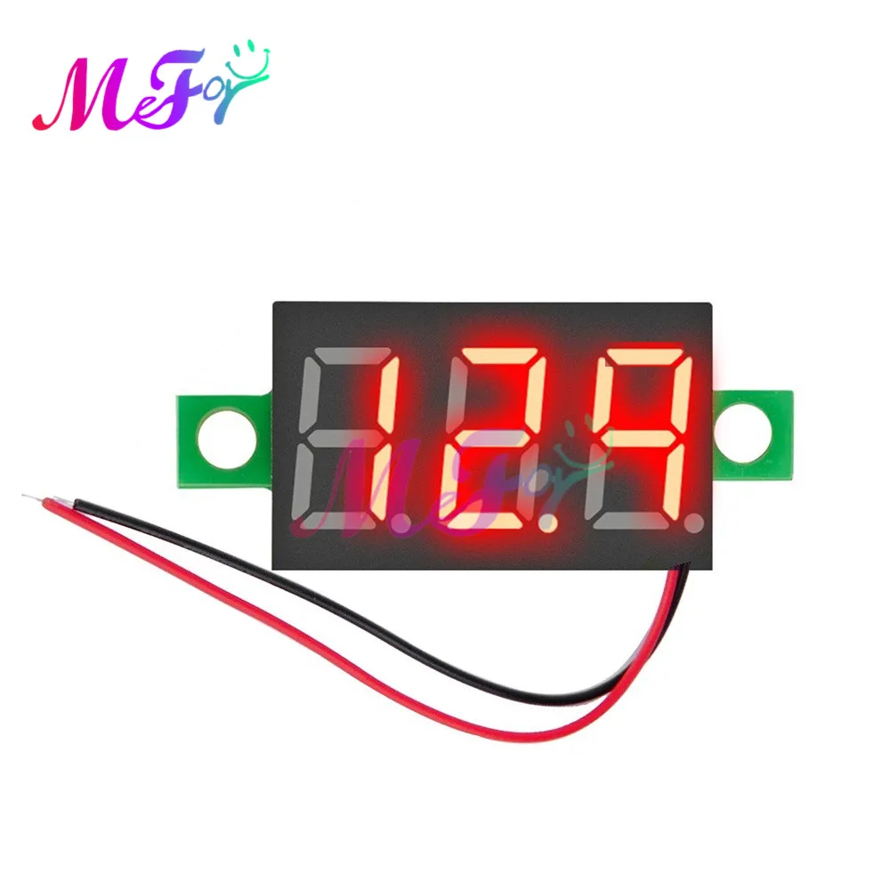 0 36 дюймов DIY Мини вольтметр Тесты er цифровой Напряжение Батарея постоянного тока