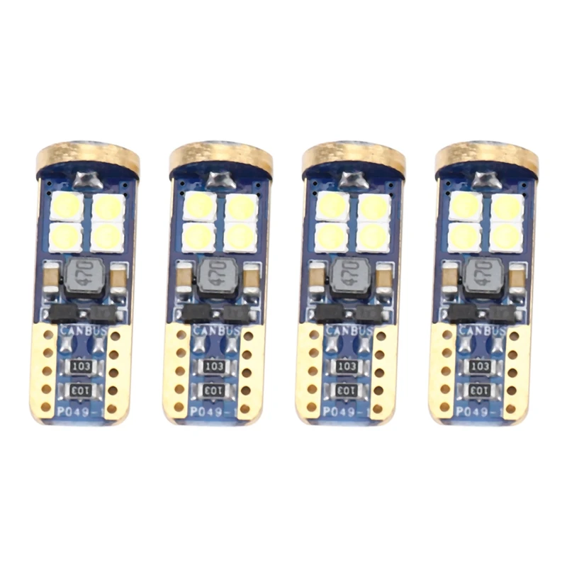 

Светодиодная автомобильная лампа T10 168 4 шт. 194 W5W 12-Smd 3030 чипсет СВЕТОДИОДНЫЕ Лампы Canbus для автомобильного интерьера купольная карта дверь под...
