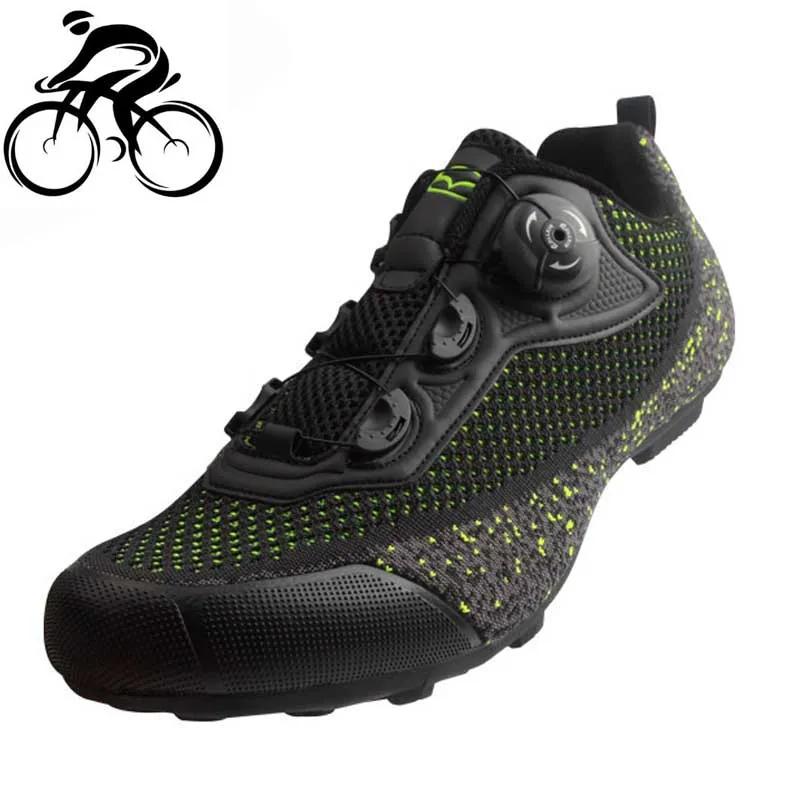 Tiebao Non-locking Cycling Shoes men sneakers Women sapatilha ciclismo mtb Road Bike Rubber Soles Triathlon Bicycle Racing Shoes