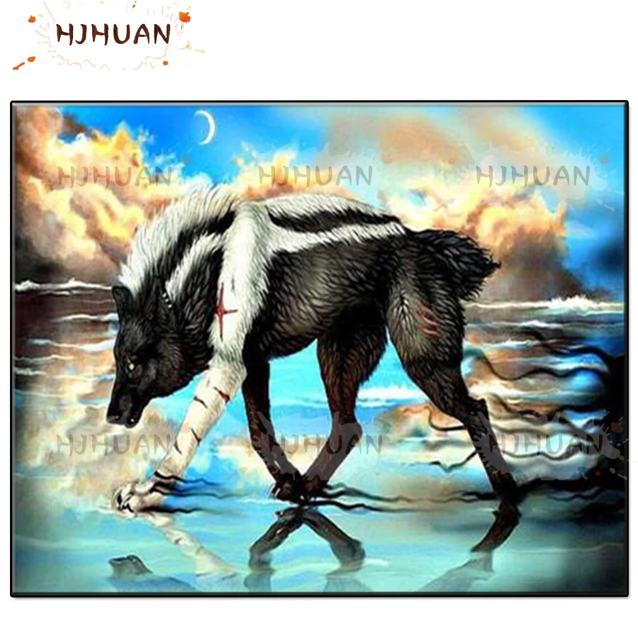 

5D Creative animal art Diamond Painting Cross Stitch Mosaic Diamond Embroidery Full Square Picture Of Rhinestone Home Decor