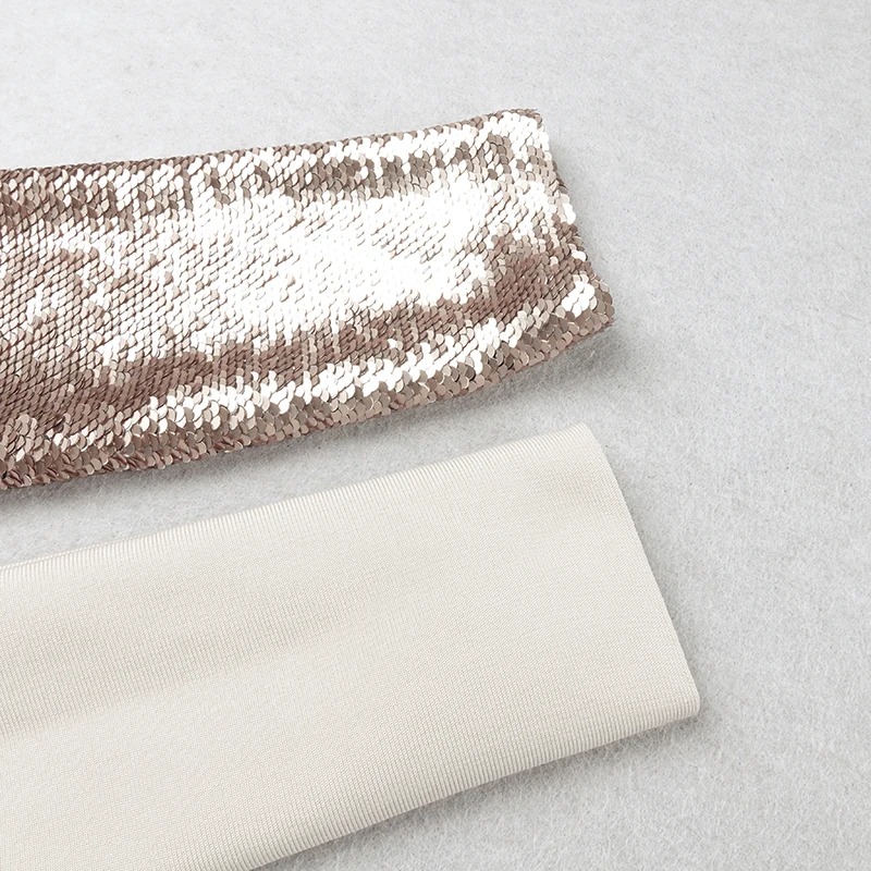 Женское сексуальное модное зимнее черное Бандажное платье с длинным рукавом и блестками, элегантные вечерние платья Vestido